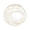 Contemporary Home Living 25.25" Gold Round Metallic Abstract Wall Art